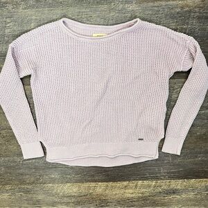 Hollister light violet purple cable knit sweater size XS B134